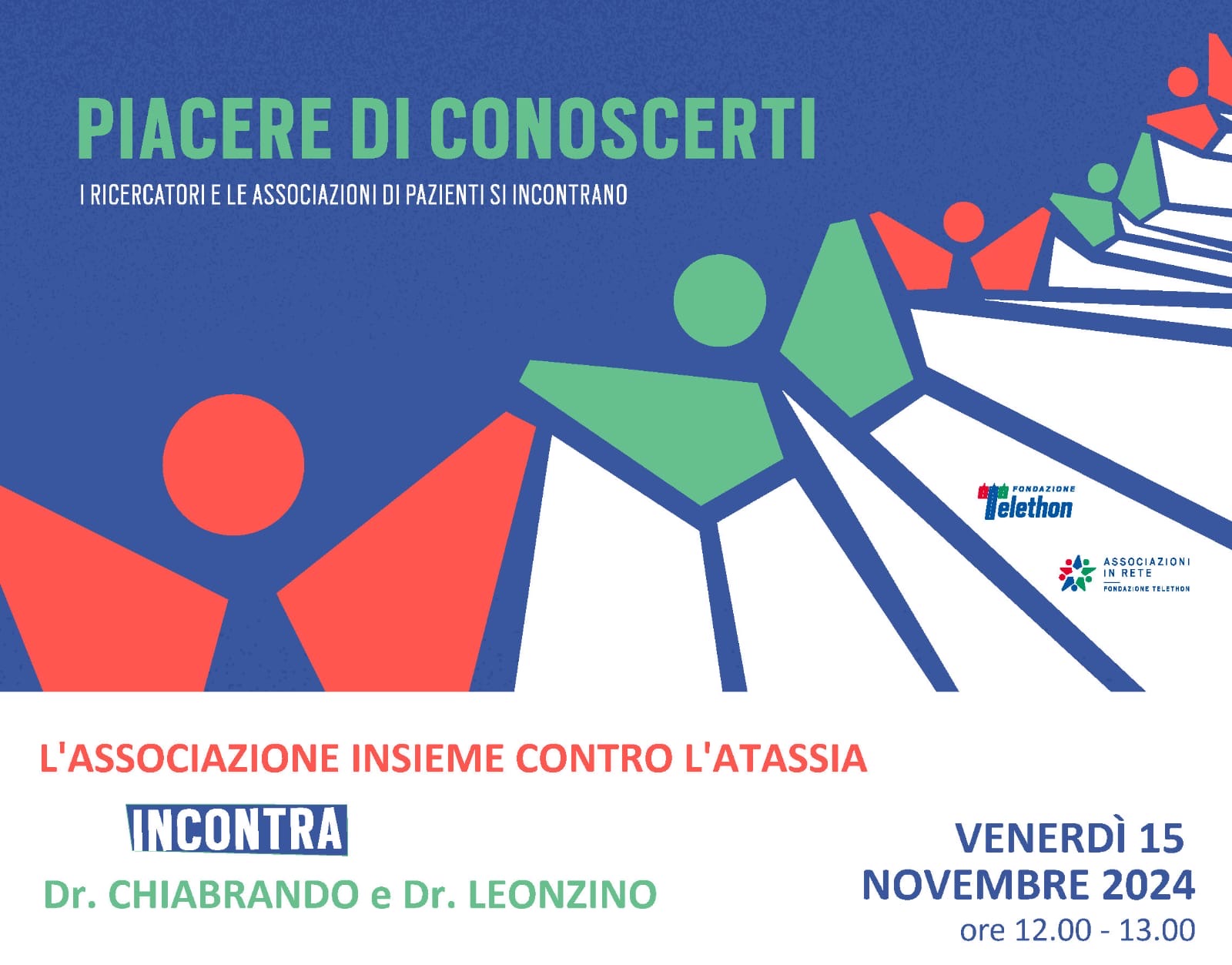 Invito all'incontro con le Ricercatrici di Telethon